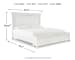 Kanwyn - King Panel Bed - Whitewash
