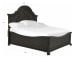Bellamy - Complete King Shaped Panel Bed - Peppercorn
