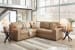 Bandon - Toffee - 3 Pc. - 2-Piece Sectional With Laf Loveseat, Ottoman