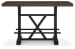 Valebeck - Black / Brown - Rectangular Dining Room Counter Table