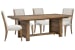 Plum Creek - Extendable Trestle Dining Table With 4 Upholstered Side Chairs - Sierra Brown