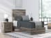 Graystorm - Twin Panel Bed - Brown Gray