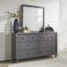 Cottage View - 3 Piece Bedroom Set (Twin Panel Bed, Dresser & Mirror) - Dark Gray