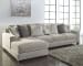 Ardsley - Pewter - Left Arm Facing Corner Chaise with Sofa 2 Pc Sectional