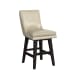 Villanova - Swivel PU Counter Stool (Set of 2) - Espresso / Beige