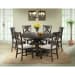 Stone - Round 7 Piece Dining Set, Round Table & 6 Chairs - Smokey Walnut