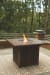 Paradise Trail - Medium Brown - 7 Pc. - Fire Pit Table, 6 Barstools