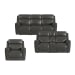 Mustang - 3 Piece Living Room Set (Sofa, Loveseat & Recliner) - Aline Anthracite