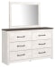 Gerridan - White - 8 Pc. - Dresser, Mirror, Chest, Queen Panel Bed With Sconces, 2 Nightstands
