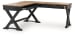 Wildenauer - 4 Pc. - Home Office Desk And Return, Swivel Desk Chair, Bookcase - Brown / Black