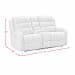 Avanti - Power Motion Loveseat With Power Motion Head Recliner & Console - Whiskers Nature Grey