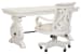 Bronwyn - Writing Desk With Chair - Alabaster