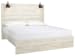 Cambeck - Whitewash -  King Panel Bed