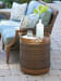 Harbor Isle - Round Accent Table - Dark Brown