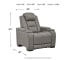 The Man-Den - Gray - PWR Recliner/Adj Headrest