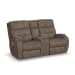 Strait - Power Reclining Loveseat With Console & Power Headrests - Dark Brown