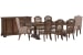 Durango - Extendable Trestle Dining Table With 6 Side Chairs, 2 Host Chairs And Buffet - Willadeene Brown / Gray