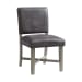 Collins - With 2 Leaves 6 Piece Dining Set Table, Four Chairs & Peyton Sectional Sofa - Gray
