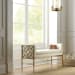 Fretwork - Bench - Brass / White