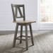 Lindsey Farm - Counter Height Swivel Chair - Dark Gray