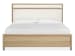 Merrifield - King Upholstered Panel Bed And Drawer Dresser With Portrait Mirror - Sandstone Beige
