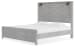 Cottonburg - Light Gray/white - King Panel Bed With Sconce Lights