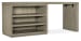 Linville Falls - 72" Desk With Open Desk Cabinet - Gray