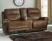 Austere - Brown - 6 Pc. - 2 Seat Reclining Sofa, Double Reclining Loveseat with Console, Gately Lift Top Cocktail Table, 2 End Tables, Sofa Table