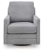 Freybourne Next-Gen Nuvella - Pewter - Swivel Accent Chair