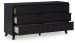 Danziar - 7 Pc. - Dresser, Mirror, Chest, King Panel Bed - Black