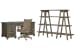 Lancaster - Executive Desk With Chair And Bookshelf - Dovetail Gray