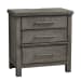 Modern Farmhouse - 3 Drawer Nightstand - Gray