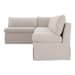 Fable - Slipcover Dining Banquette L-Shape Sectional - Beige