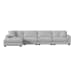 Arizona - Modular 4 Piece Sectional Set With LHF Chaise - Steno Stone