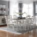 Magnolia Manor - 7 Piece Leg Table Set - White