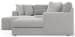 Logan - 3 Piece Sectional With Comfort Coil Seating And Included Cocktail Ottoman And 9 Accent Pillows (Right Side Facing Chaise) - Moonstruck