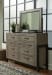 Brennagan - Gray - 6 Pc. - Dresser, Mirror, Chest, King Panel Bed Footboard Storage