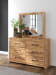 Maystonna - Dresser And Mirror - Brown