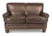 Bay Bridge - Leather Loveseat, Nailhead Trim - Blue