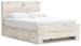 Lawroy - Light Natural - Full Panel Bed With 2 Under Bed Storage Units