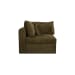 Swift - Corner Chair - Dark Green