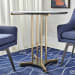 Resplendent - Bistro/Hall Table - Black / Brass / White