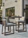 Mozambique - Counter Stool - Beige / Dark Brown