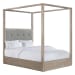 Arcadia - Queen Canopy 5 Piece Bedroom Set - Grey