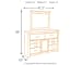 Juararo - Dresser, Mirror - Dark Brown