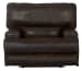 Wembley - Italian Leather Match Power Lay Flat Recliner With Power Adjustable Headrest & Lumbar - Chocolate