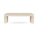 Rizza - Marble Rectangle Coffee Table - White