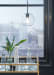Cordunn - Black - Glass Pendant Light 