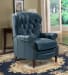 Kendall - Recliner-Push Thru The Arms - Blue