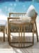 St Tropez - Demilune End Table - Light Brown